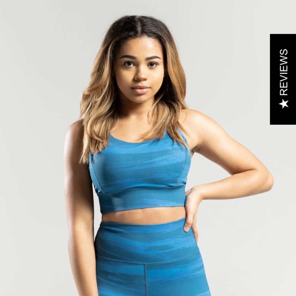 NWT WearWolf Clothing Flow Bra - Brush Blue